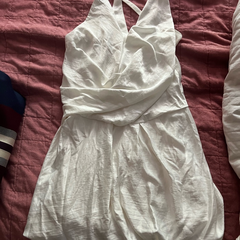 Helmut Lang Satin cross over drape dress